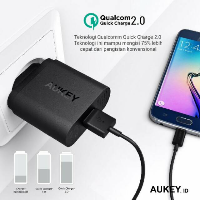 Aukey PA-U28 Turbo Charger 1 Port 18W QC 2.0 - 500224