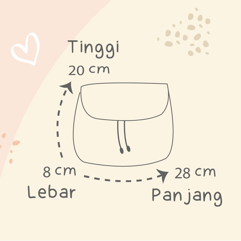 Tas Selempang Kulit Sintetis Syafa by Chessy