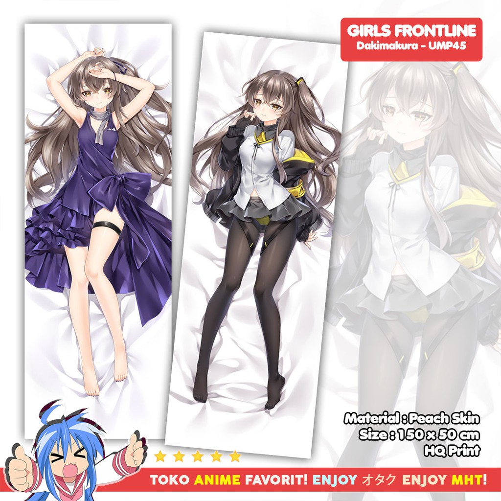 Sarung Bantal Anime Dakimakura Girls Frontline : UMP45