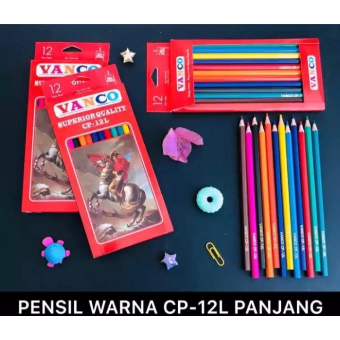

WARNAPENSIL- CANDY PENSIL WARNA PANJANG MURAH ISI 12 -PENSIL WARNA