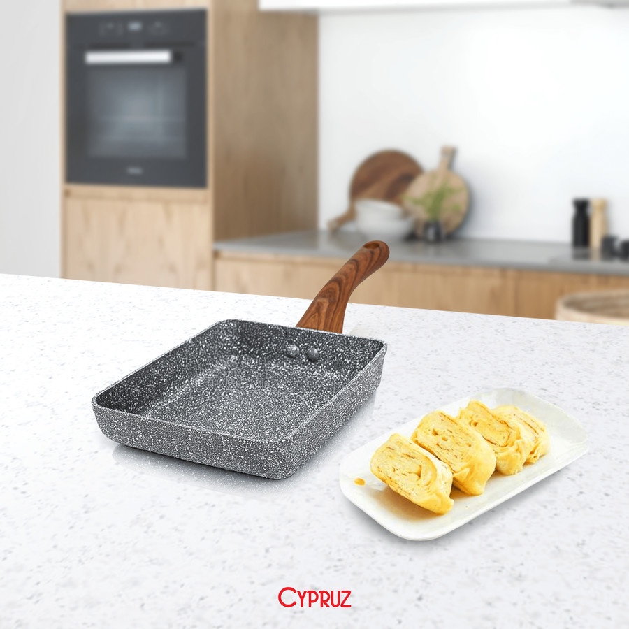 Cypruz Ceramic Tamagoyaki Pan / Wajan Telur Anti Lengket - 13 x 18 cm