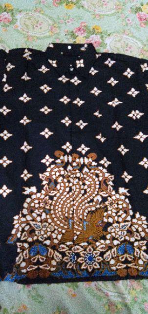Batik Pria Wanita Lengan Panjang Batik Azmil Hrb026 Motif Keratonan Kode 002 Size M L Xl Xxl Reguler