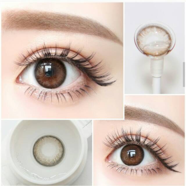 Softlens Kitty Mini Kelly Brown (natural brown softlens) / KONTAK LENSA