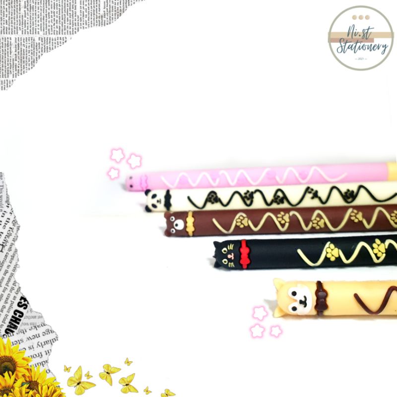 

[GEL PEN] Pulpen Gel Karakter Binatang Lucu