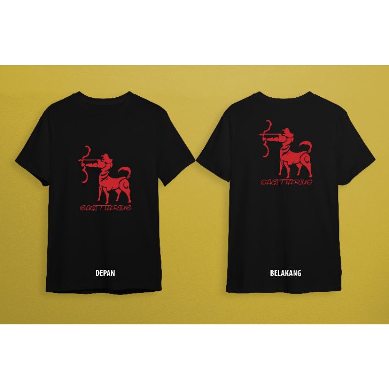 kaos sablon zodiak Sagitarius