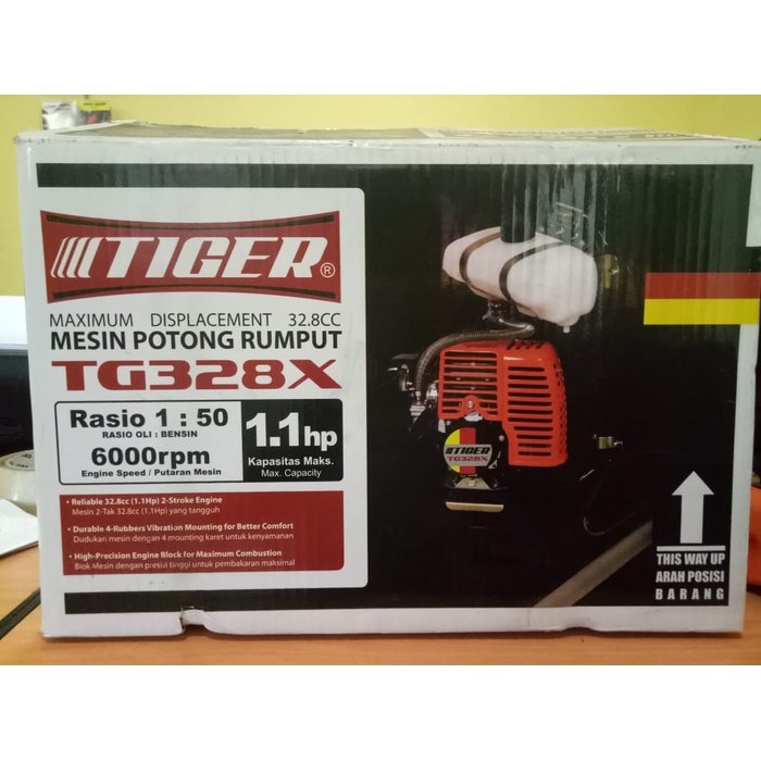 Mesin potong rumput TIGER TG328X sparepart terjamin