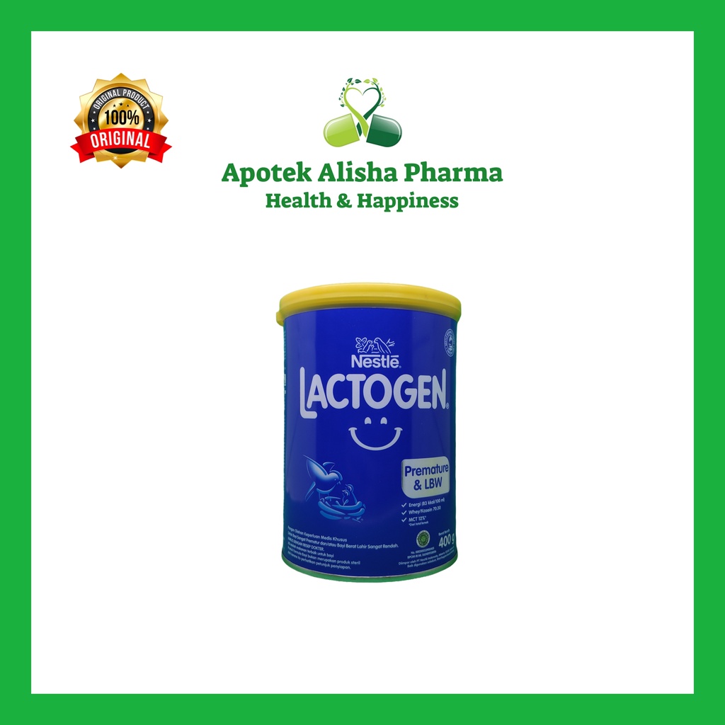 Lactogen Premature &amp; LBW 400gr - Nestle Laktogen BBLR Susu Formula Bayi Berat Badan Lahir Rendah
