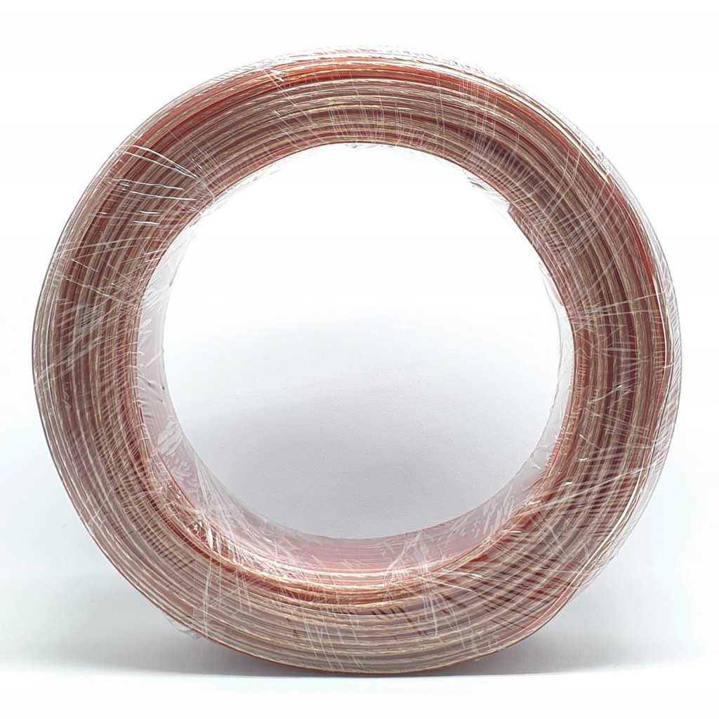 75 Yards (67 METER)  MXCOM Tipe 2X30 Kabel Audio Transparan Speaker Monster Warna Merah