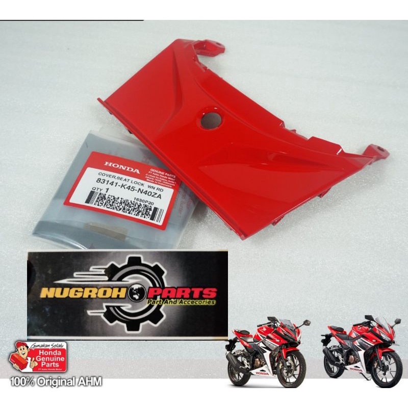 Cover Seat Lock New CBR150R LED K45G K45N Merah Original Honda