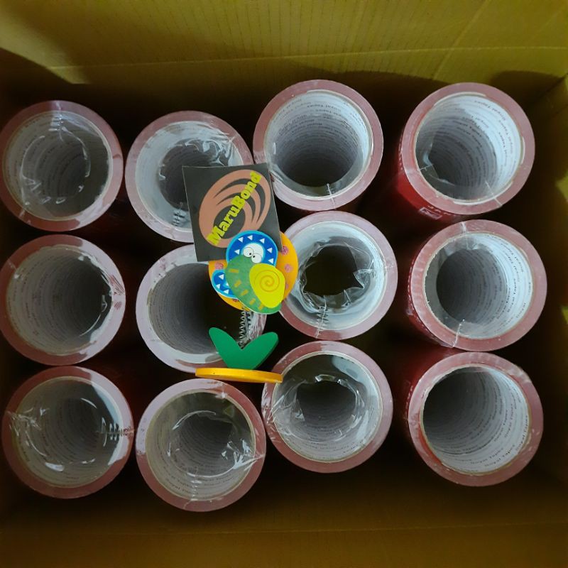 

Lakban isolasi 1 dos (isi 72) tulisan FRAGILE & JANGAN DIBANTING 2 inch (48 mm) x 50 yard (45 m)