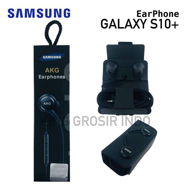 Headset Samsung AKG S10 S10+ Original 100% Handsfree Earphone S10 Plus