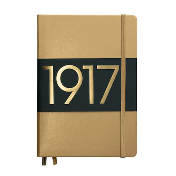 

Leuchtturm1917 Hardcover Notebook Medium 1917 Metallic Edition Gold
