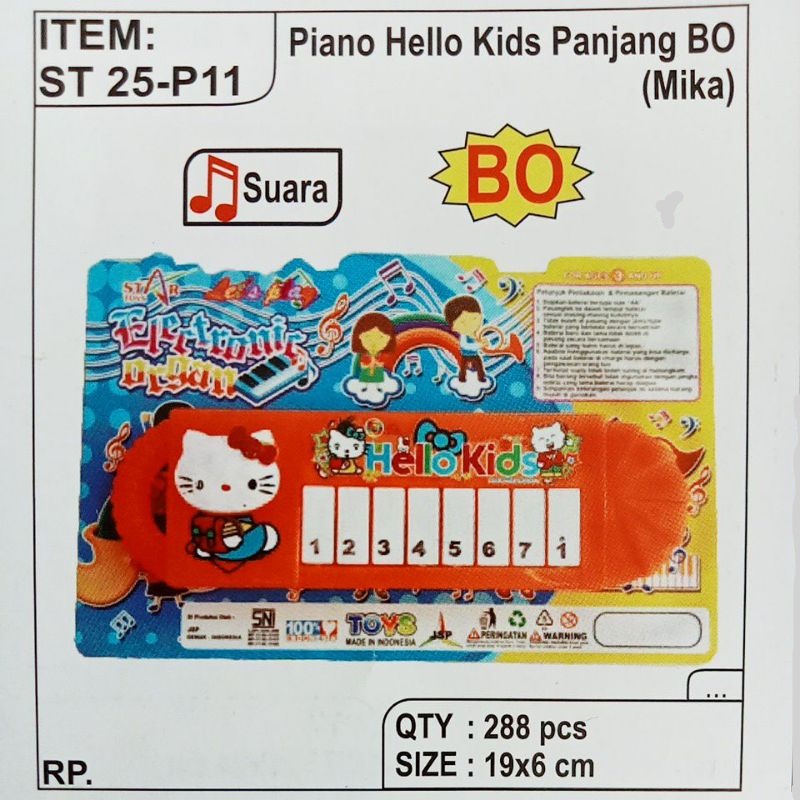 ST25 - P11  Mainan Piano anak Karakter Hello Kitty ST25-P11