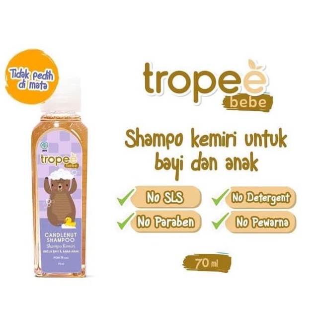 Tropee Bebe Candlenut Oil &amp; Shampoo - Shampo dan Minyak Kemiri 100ml