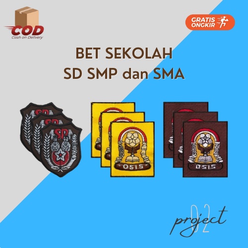 Bet Sekolah SD SMP SMA Logo Osis Bordir