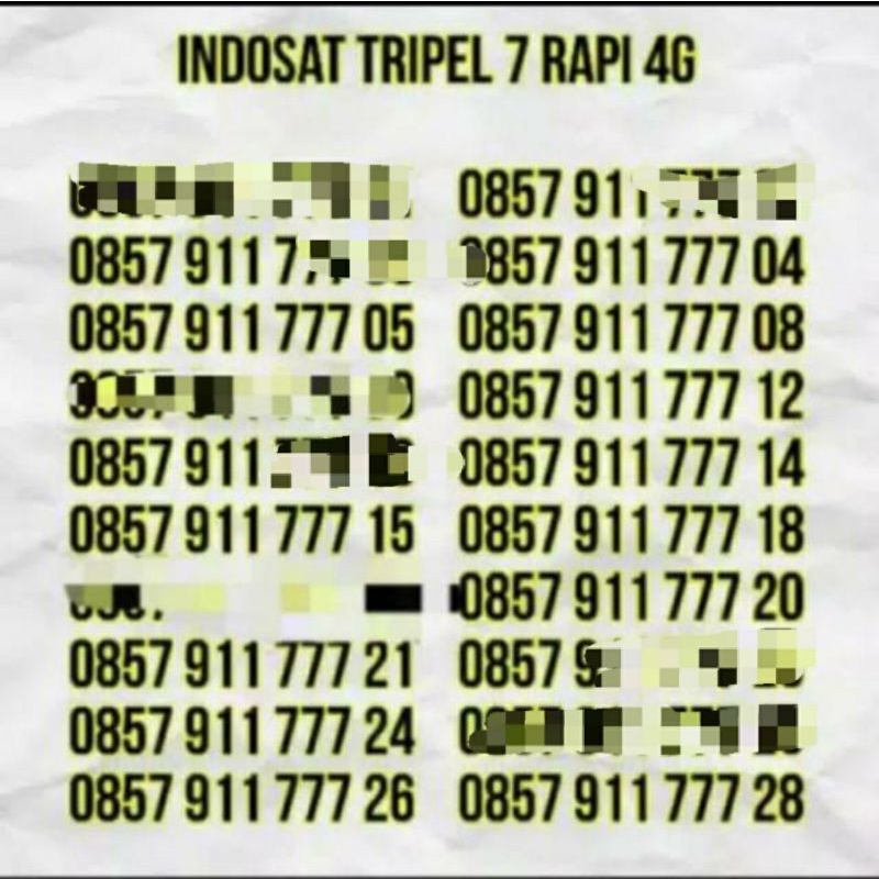 Nomor cantik indosat im3