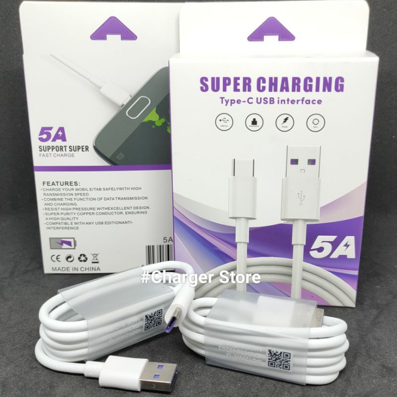 Kabel Data 5A Type C USB interface Support Super Fast Charging ORIGINAL