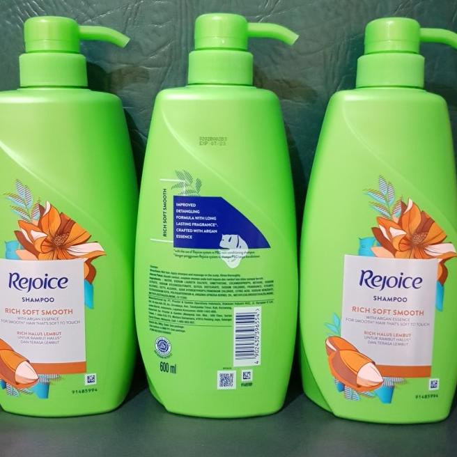 ❉ Rejoice Shampoo Rich Halus Lembut 600 ml / Rejoice Rich Shampo 600ml ☛