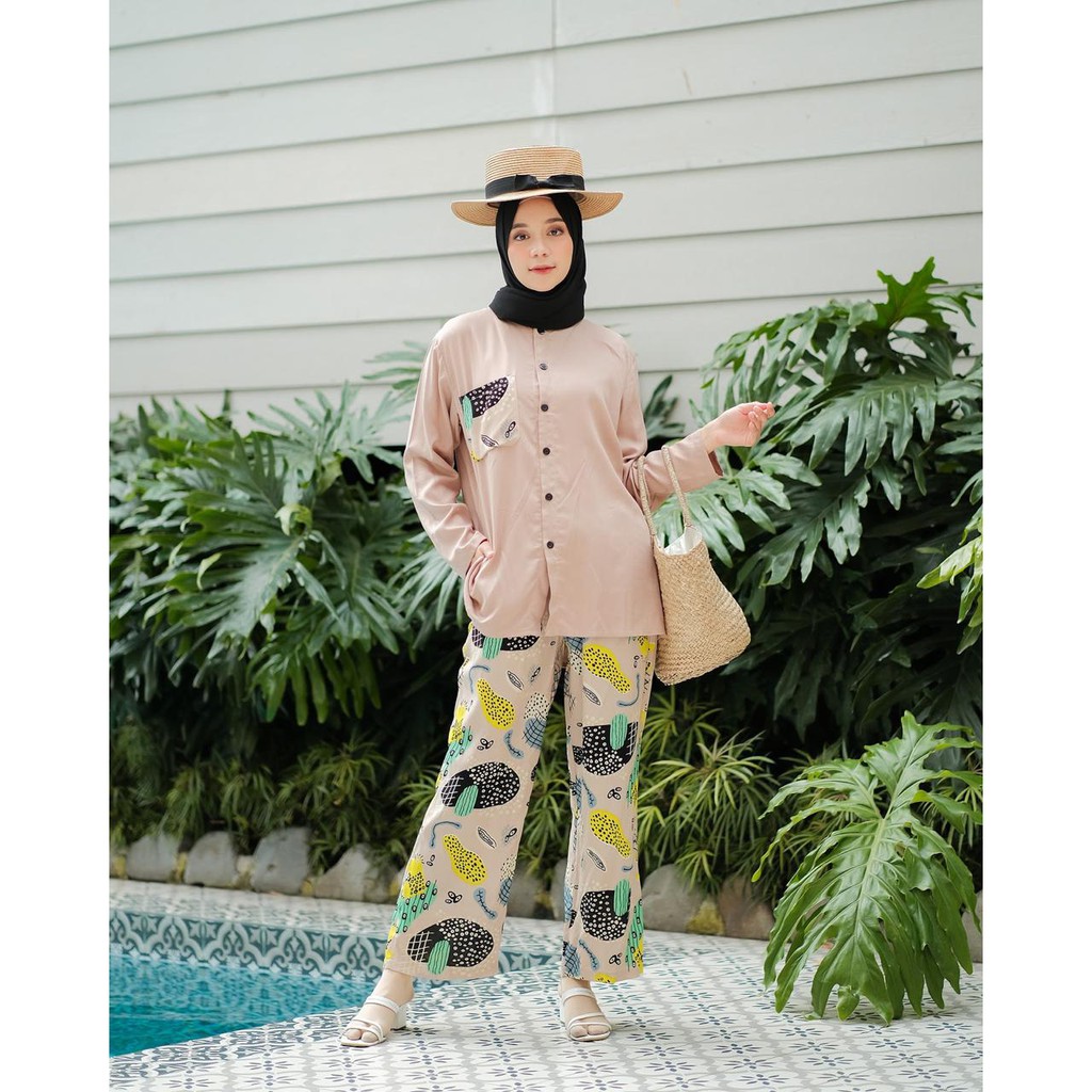 Ida Set Dress Casual,  Baju Gamis Wanita Terbaru 2021 Pakaian Muslim Wanita Syari Dress Lebaran