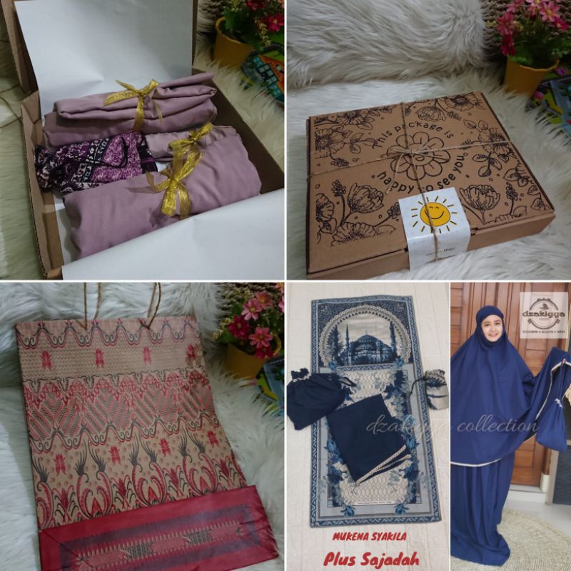 

paket hampers mukena syakila, paper bag