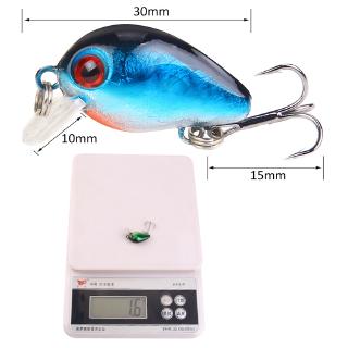 Shengyao 1Pcs New Mini Crankbait Umpan Pancing 3cm 1.6g Fishing Lure