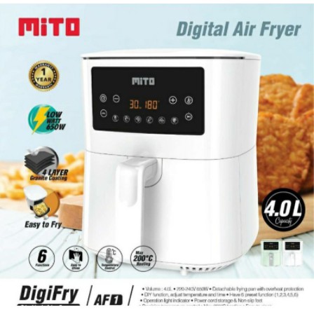 Airfryer Digifryer AF 1 MITO Ori, Garansi Resmi