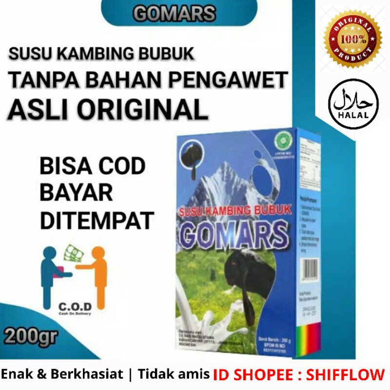 

[COD] ✔ GOMARS Susu Kambing Etawa Bubuk Original Magelang - Susu Kambing Enak Banyak Manfaat