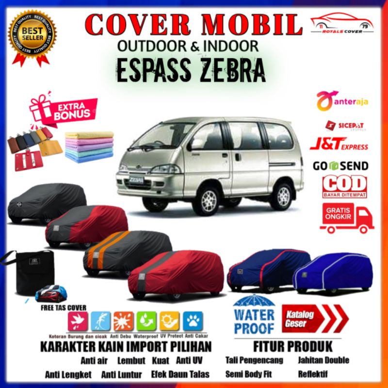 Cover Mobil Daihatsu Espass Zebra / Sarung Mobil Espass 2000, 2001, 2002, 2003, 2004, 2005, 2006