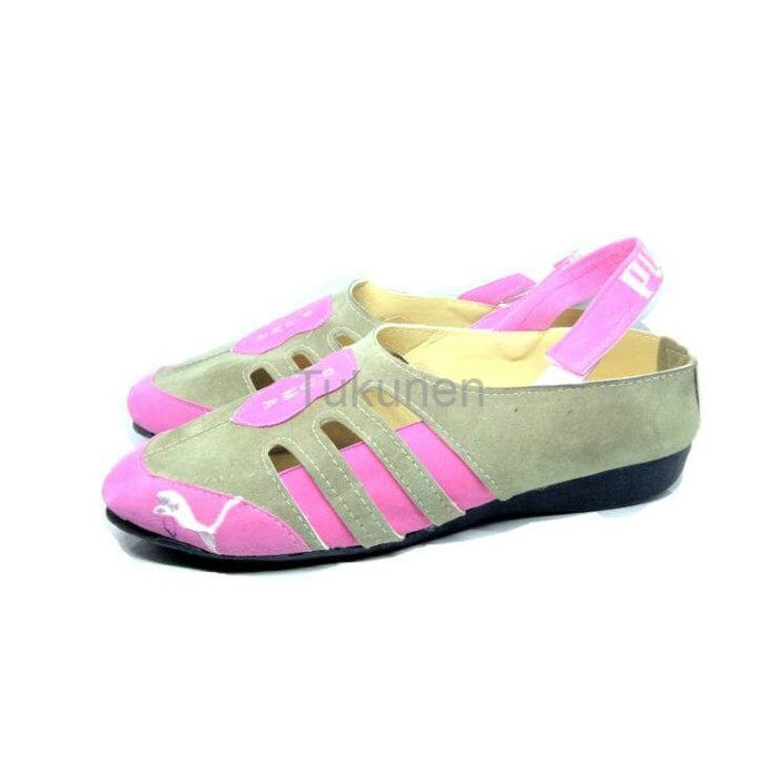 Super Hot Sepatu Wanita Cewek Flat Puma Pink