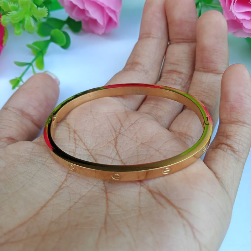 gelang anak titanium tanpa mata/gelang anti karat/ gelang titanium anak