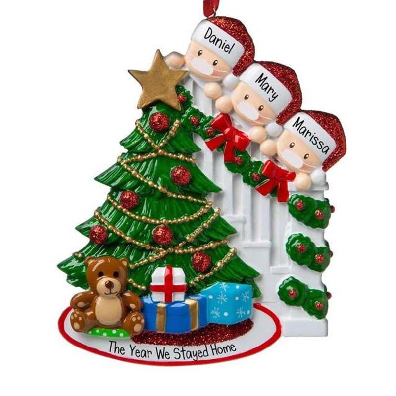 Personalized family Christmas tree pendant decorations/Cute Christmas Tree Decorative Pendant Accessories