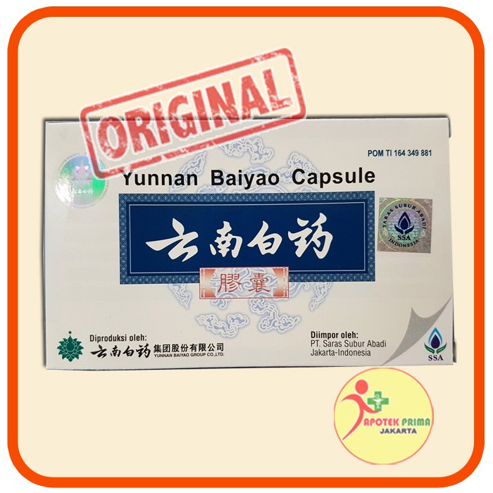 OBAT LUKA DALAM BEKAS OPERASI KAPSUL YUNNAN BAIYAO ASLI OBAT PATAH TULANG RETAK AMPUH