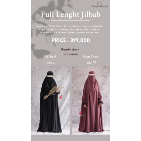 full lenght hijab by sidra.co only black