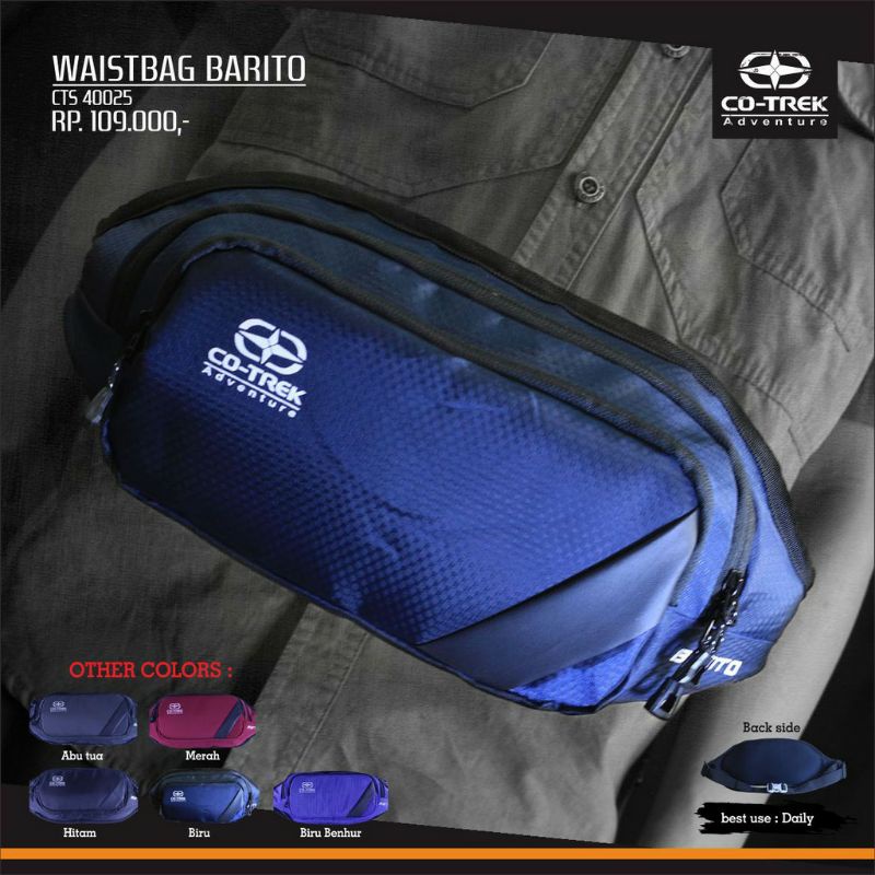 tas pinggang tas pria tas wanita waistbag Cotrek Co trek Co-trek Barito