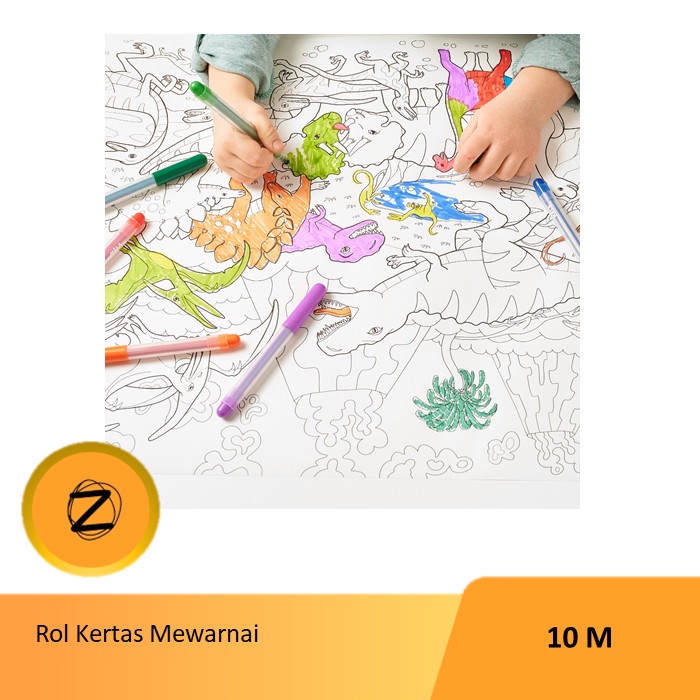 

Rol Kertas Mewarnai Anak Premium 10 Meter