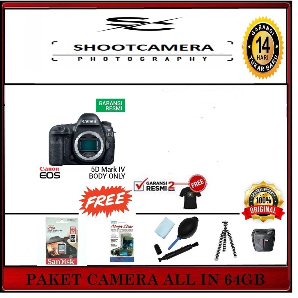 CAMERA CANON EOS 5D MARK IV BODY - CANON 5D IV BODY