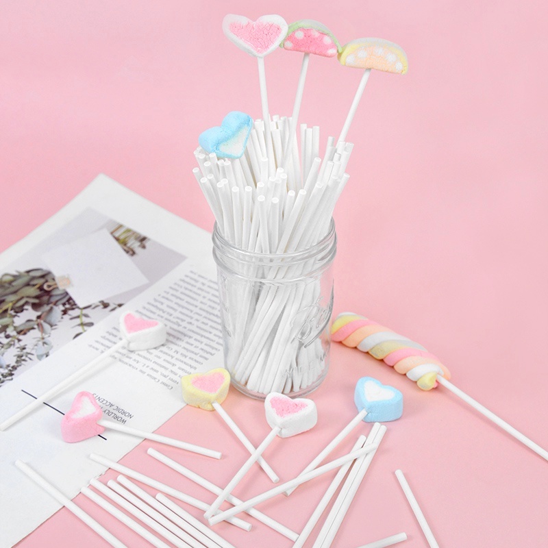 100 Pcs Cetakan Permen Lolipop Bahan Plastik Ramah Lingkungan