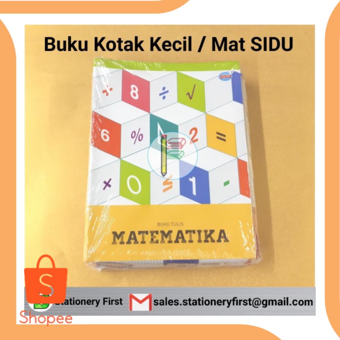 

Buku Tulis Sidu Kotak Kecil Matematika Sinar Dunia 38 Lembar 10 Buku