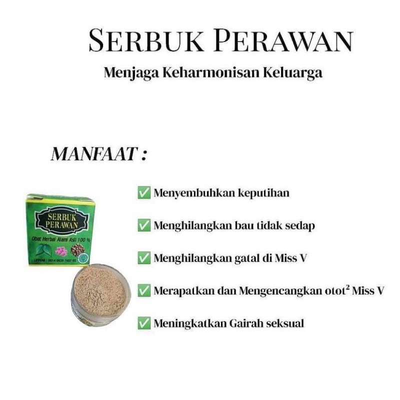 serbuk perawan anti pelakor