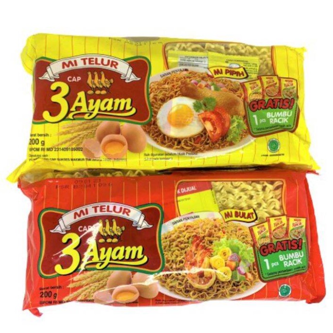 

Cap 3 Ayam Mi Telur 200 G