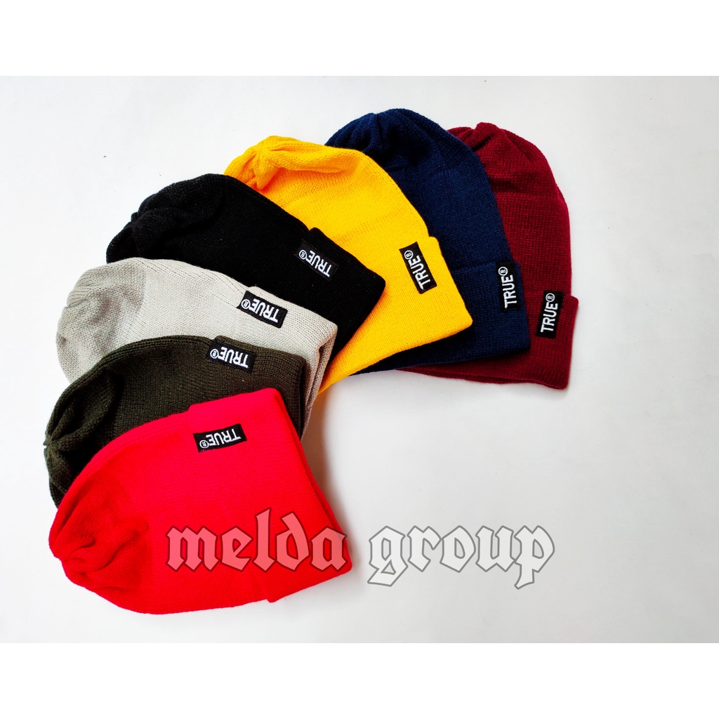 Kupluk Rajut True Fashion Casual Winter Outdoor Beanie Hat Casual True Dewasa Pria Wanita Unisex