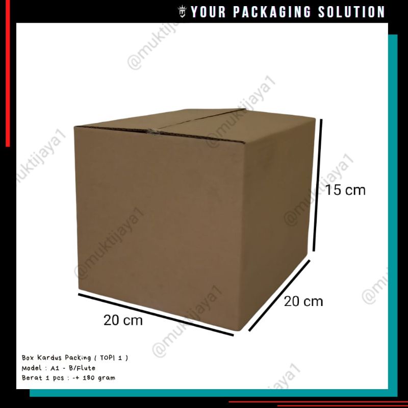 

Box Topi 1 • 20x20x15cm • Kotak/ Kardus/ Karton