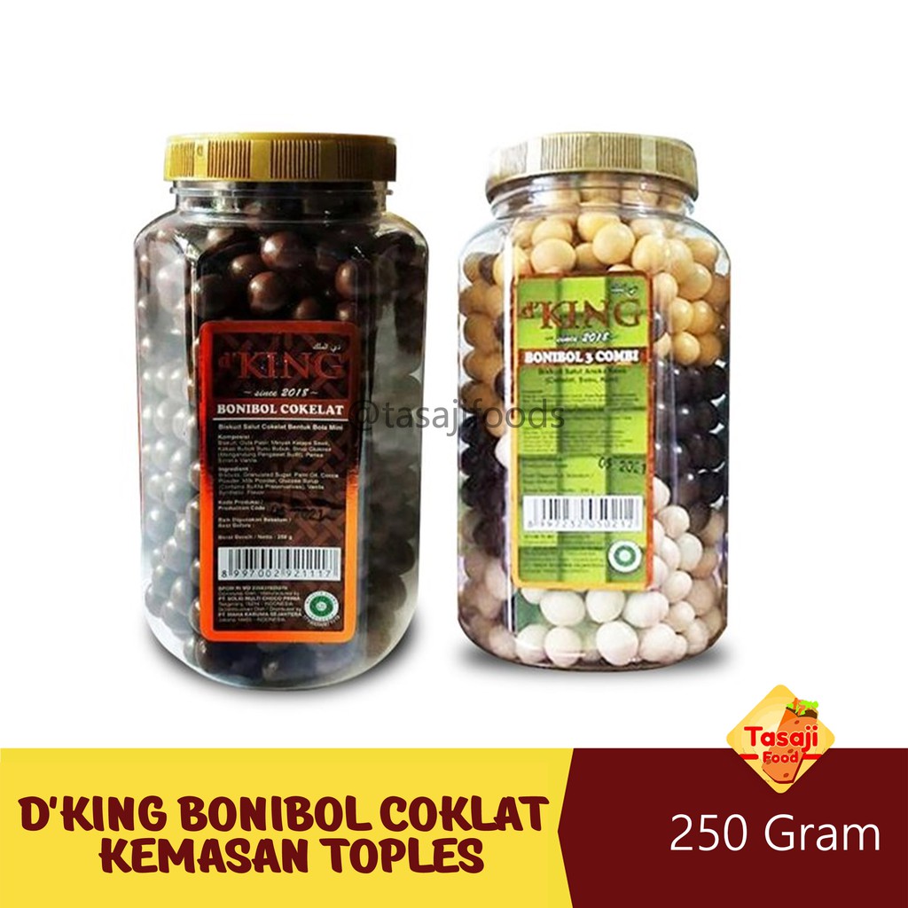 D'King Bonibol Coklat Kemasan Toples