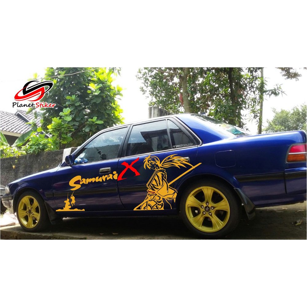 STICKER STIKER MOBIL TOYOTA CORONA COROLLA SAMURAI X BATTOSAI