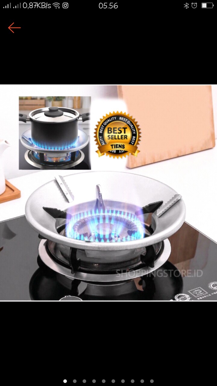 Tatakan Kompor Gas / Alas Kompor Gas Stainless Steel Model Bulat