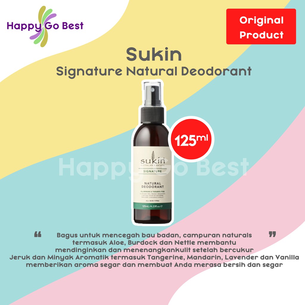 Jual Sukin Natural Deodorant Spray 125ml Shopee Indonesia