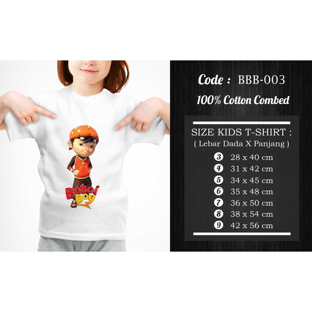 [FREE NAMA !!] Kaos / Baju Boboiboy