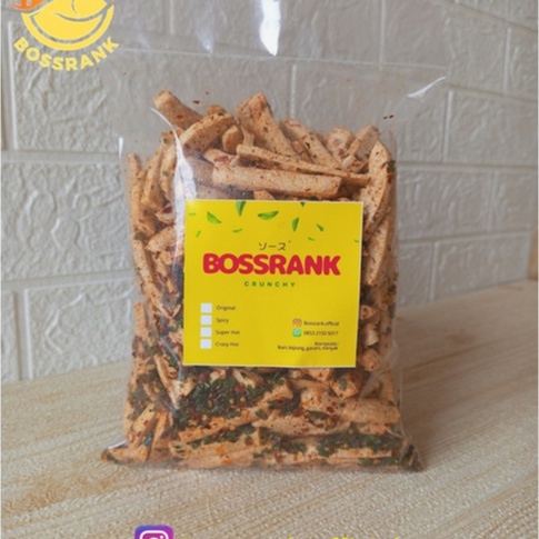 

Basreng Stik Pedas Bossrank 250gr, Plastik Bag