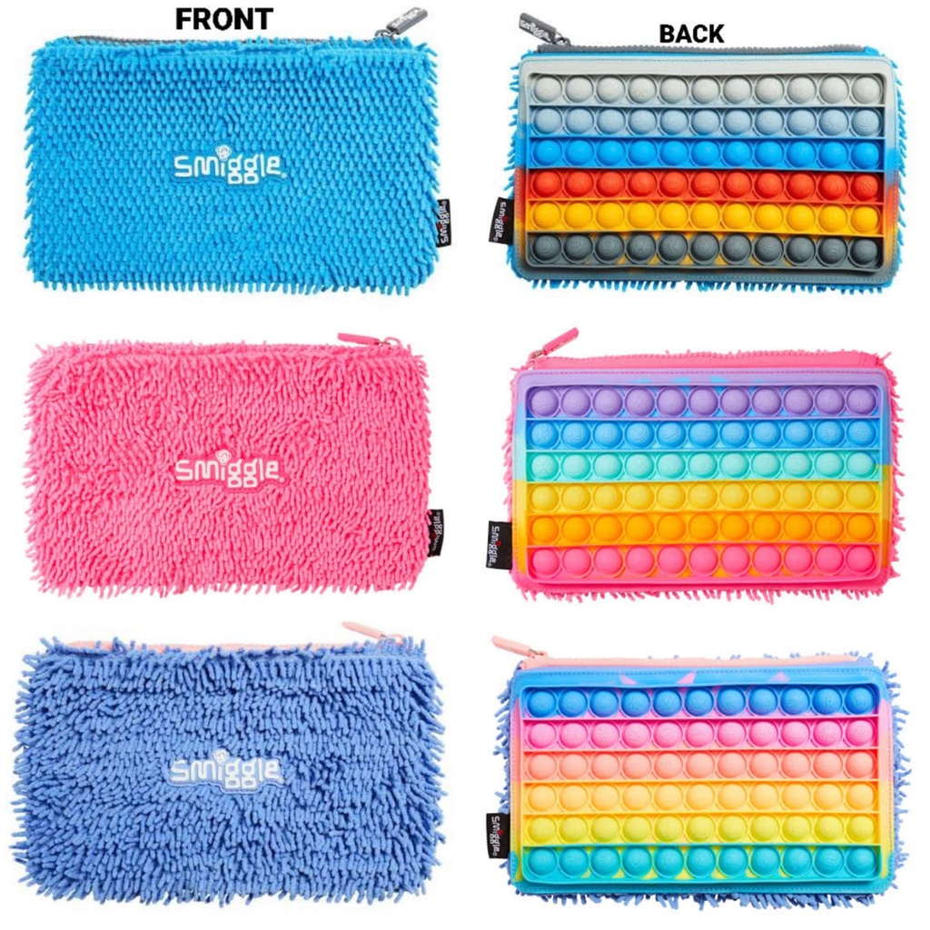 Smiggle Popem Popit Poppies Pencil Case Pop It