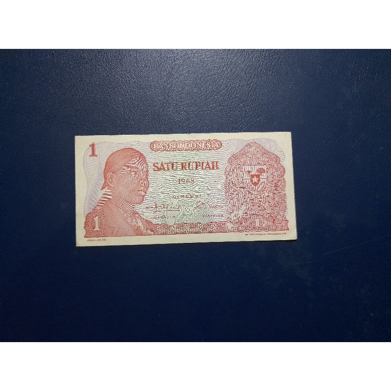 uang kuno 1 rupiah jenderal sudirman 1968